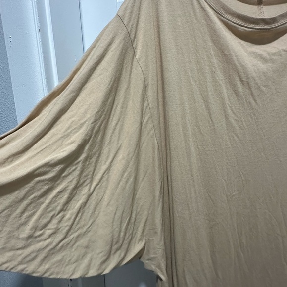 Free People FP BEACH Elegant Tan Maxi Dress Lagenlook Minimalist XS/S - Picture 3 of 4